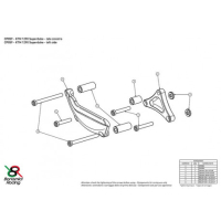 KTM 2190 SUPERDUKE PROTECTION CARTER COTE GAUCHE ALU TAILLE MASSE BONAMICI - Couleur : SILVER