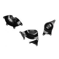 HONDA CBR 1000 KIT PROTECTION CARTER COTE GAUCHE ET DROIT ALU TAILLE MASSE BONAM - Couleur : NOIR 