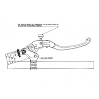 LEVIER D EMBRAYAGE REGLABLE REPLIABLE AVEC COCOTTE ALU TAILLE MASSE BONAMICI - Couleur : OR, Taille : 24