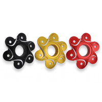 FLASQUE PORTE COURONNE BICOLORE PANIGALE V4 - Couleur : NOIR SILVER 