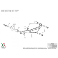DUCATI PANIGALE 959 PROTECTION CARTER COTE GAUCHE ALU TAILLE MASSE BONAMICI - Couleur : OR