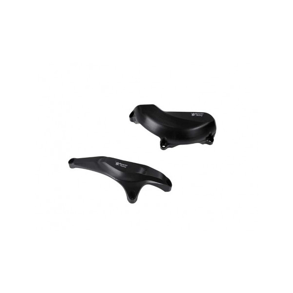 DUCATI PANIGALE 959 KIT PROTECTION CARTER COTE GAUCHE ET DROIT ALU TAILLE MASSE - Couleur : NOIR