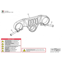 APRILIA RSV4 TE DE FOURCHE SUPERIEUR RACE BONAMICI RACING - Couleur : NOIR