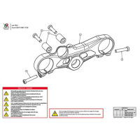 SUZUKI GSXR 1000 TE DE FOURCHE SUPERIEUR STREET BONAMICI RACING - Couleur : SILVER