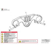 YAMAHA R1 TE DE FOURCHE SUPERIEUR RACE BONAMICI RACING - Couleur : SILVER