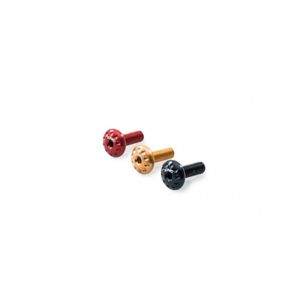 KIT VIS FIXATION GARDE BOUE ARRIERE CNC RACING - Couleur : ROUGE