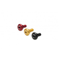 KIT VIS FIXATION GARDE BOUE ARRIERE CNC RACING - Couleur : ROUGE