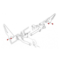 KIT VIS FIXATION PARE TALON CNC RACING - Couleur : ROUGE