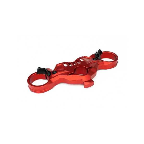 DUCATI PANIGALE V4 TE FOURCHE SUPERIEUR NOUVEAU DESIGN EVOTECH -fourche showa- - Couleur 1 : ROUGE
