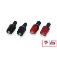 EMBOUTS DE GUIDON STABILISATEURS PRAMAC DUCATI ET MV AGUSTA - Couleur : ROUGE 