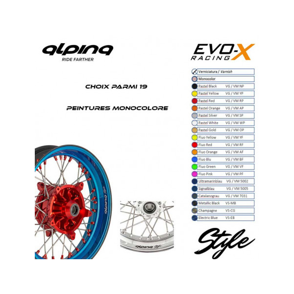 ROUE AV A RAYONS TUBELESS 3.5X17 PACK Style