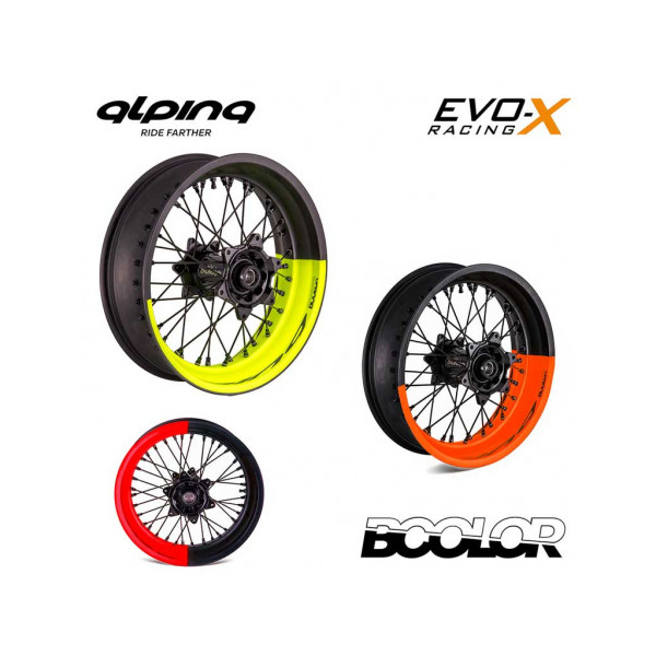 ROUE AV A RAYONS TUBELESS 3.5 X 17 PACK Bicolor