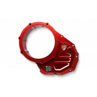 CARTER EMBRAYAGE TRANSPARENT CNC RACING HYPERMOTARD 950 - Couleur : ROUGE ROUGE 