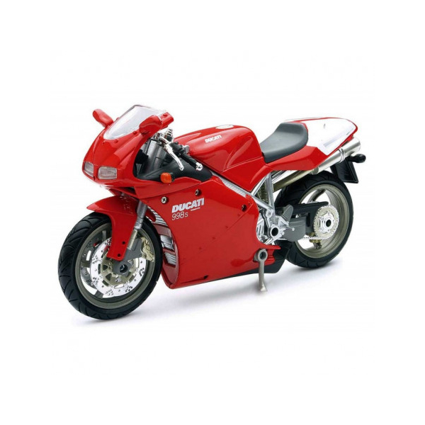 Miniature moto Ducati 998 S Rouge 1/12