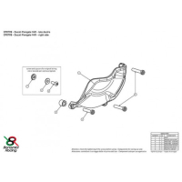 DUCATI PANIGALE V4 PROTECTION CARTER COTE DROIT 2 PARTIES ALU TAILLE MASSE BONAM - Couleur : VERT
