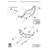 DUCATI PANIGALE V4 KIT PROTECTION CARTER COTE GAUCHE ET DROIT VERSION RACING ALU - Couleur : OR