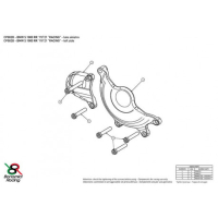 BMW S1000RR PROTECTION CARTER COTE GAUCHE 2 PARTIES RACING ALU TAILLE MASSE BONA - Couleur : VERT