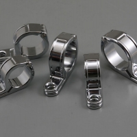 Support De Clignotant Pour Tube Diamètre aux choix Couleur Chromée Daytona 