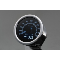 Compteur de vitesse inox 200kmh Oled 60mm 