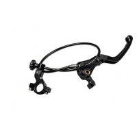 LEVIER DE FREIN 16X18 - 19X18 REPLIABLE AVEC GARDE DEPORTEE A GAUCHE VERSION RAC - Couleur : NOIR 