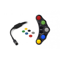 Commodo Jet Prime plug and play gauche version piste MC OEM - Couleur : ROUGE 