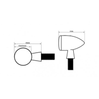 PAIRE DE CLIGNOTANT HIGHSIDER 2IN1 LED INDICATOR / POSITON LIGHT PROTON TWO