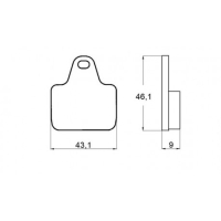 PLAQUETTES DE FREIN ACCOSSATO EV2 