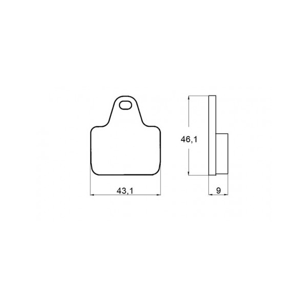 PLAQUETTES DE FREIN ACCOSSATO EV2