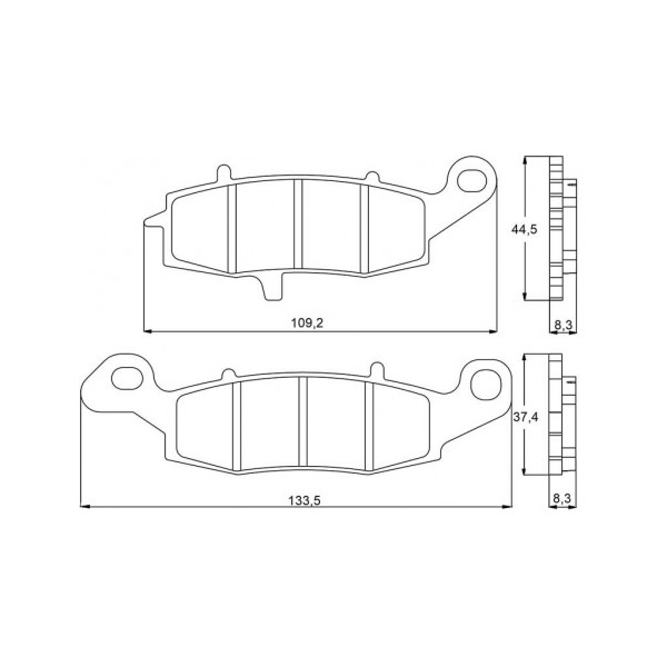 PLAQUETTES DE FREIN ZXC NINJA 400