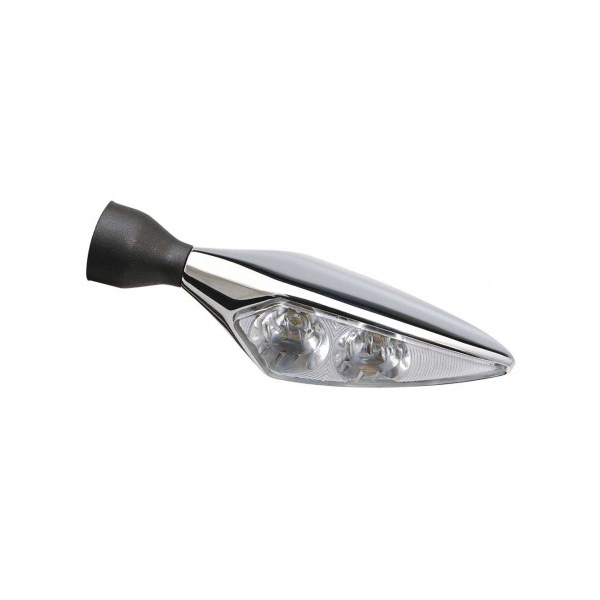 CLIGNOTANT ET FEU ARRIERE ET FEU STOP LED MICRO RHOMBUS PL CHROME UNITE ARD