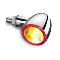 CLIGNOTANT ET FEU POSITION ET FEU STOP LED BULLET 1000 DF CHROME UNITE ARRIE