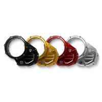 Couvercle transparent pour embrayages à huile Ducati - Couleur carter : NOIR, Couleur entourage : OR