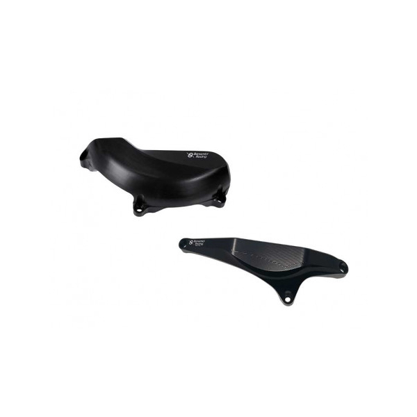 DUCATI PANIGALE V2 KIT PROTECTION CARTER COTE GAUCHE ALU TAILLE MASSE B - Couleur : NOIR