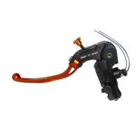 FREIN MAITRE CYLINDRE READY TO BRAKE ALU CNC 16X18 LEVIER REPLIABLE - Couleur : ORANGE, Type : Long