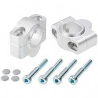 Paire rehausseurs de guidon 22mm pour guidon 28.6mm - Couleur : argent