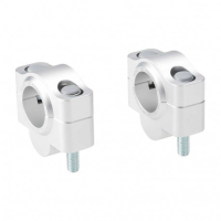 Paire rehausseurs de guidon 22mm pour guidon 28.6mm - Couleur : argent