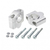 Paire rehaussers de guidon 30mm pour guidon 28.6mm - Couleur : argent