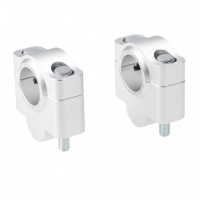 Paire rehaussers de guidon 30mm pour guidon 28.6mm - Couleur : argent