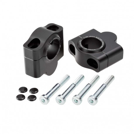 Embouts de guidon noir pour guidon 22 mm fixation Honda - Pièces Partie
