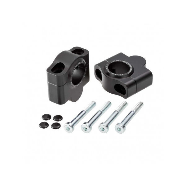 Paire rehaussers de guidon 30mm pour guidon 28.6mm - Couleur : noir