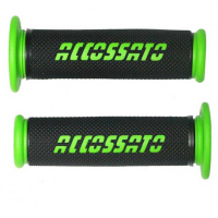 PAIRE POIGNEE RACING LOGO ACCOSSATO - Couleur : VERT