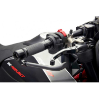 PAIRE DE POIGNEE EVO - BICOLOR - Couleur 1 : NOIR/ROUGE