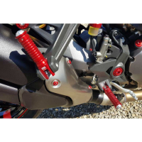 PAIRE DE REPOSES PIEDS POUR PLATINE D'ORIGINE DUCATI - Couleur : OR