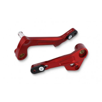 KIT LEVIER DE VITESSE ET DE FREIN CNC RACING DUCATI MULTISTRADA - Couleur : ROUGE