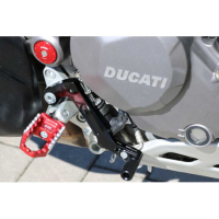 KIT LEVIER DE VITESSE ET DE FREIN CNC RACING DUCATI MULTISTRADA - Couleur : ROUGE