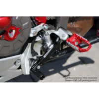 KIT LEVIER DE VITESSE ET DE FREIN CNC RACING DUCATI MULTISTRADA - Couleur : ROUGE
