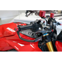 PROTECTION DE LEVIER FREIN CARBONE MAT CNC RACING - Couleur : PRAMAC ROUGE