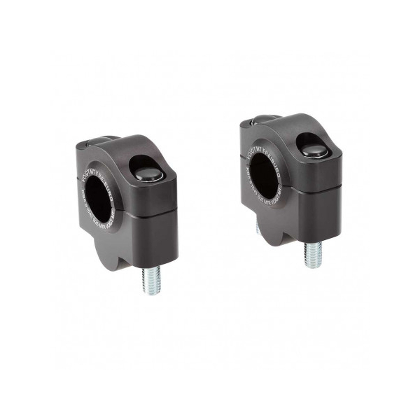 Paire rehausseurs de guidon 25mm pour guidon 22mm - Couleur : argent