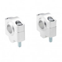 Paire rehausseurs de guidon 25mm pour guidon 22mm - Couleur : argent