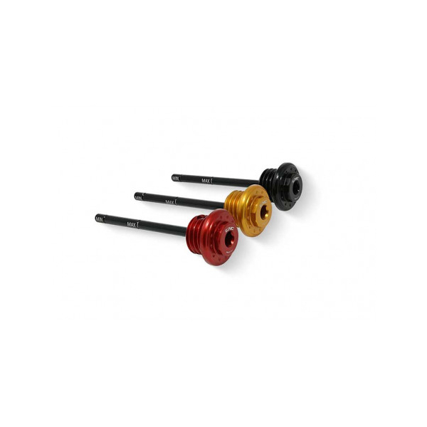 BOUCHON DE CARTER D HUILE CNC RACING UNIVERSEL M24X3 AVEC NIVEAU - Couleur 1 : NOIR
